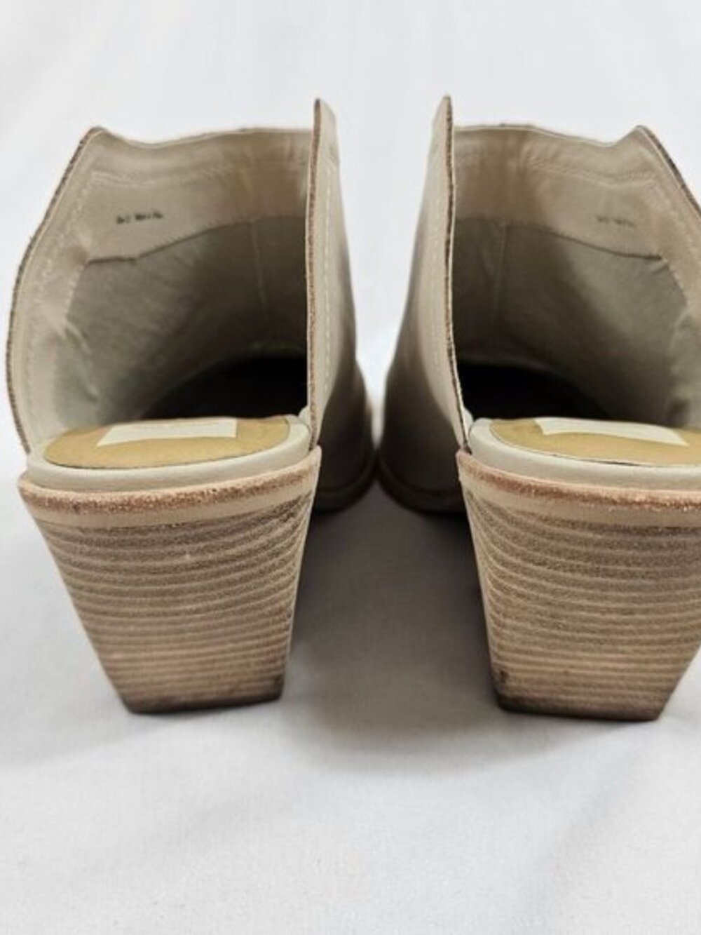 Dolce Vita Block Heel Mule In Cream - Size 11 - Picture 4 of 13